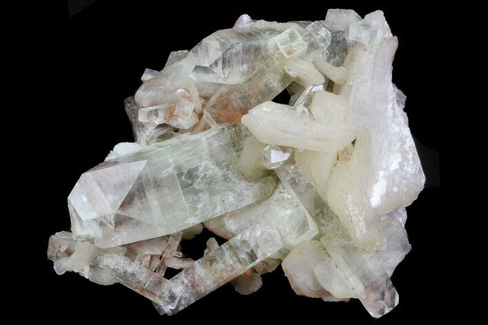 Zoned Apophyllite Crystals With Stilbite - India #72091